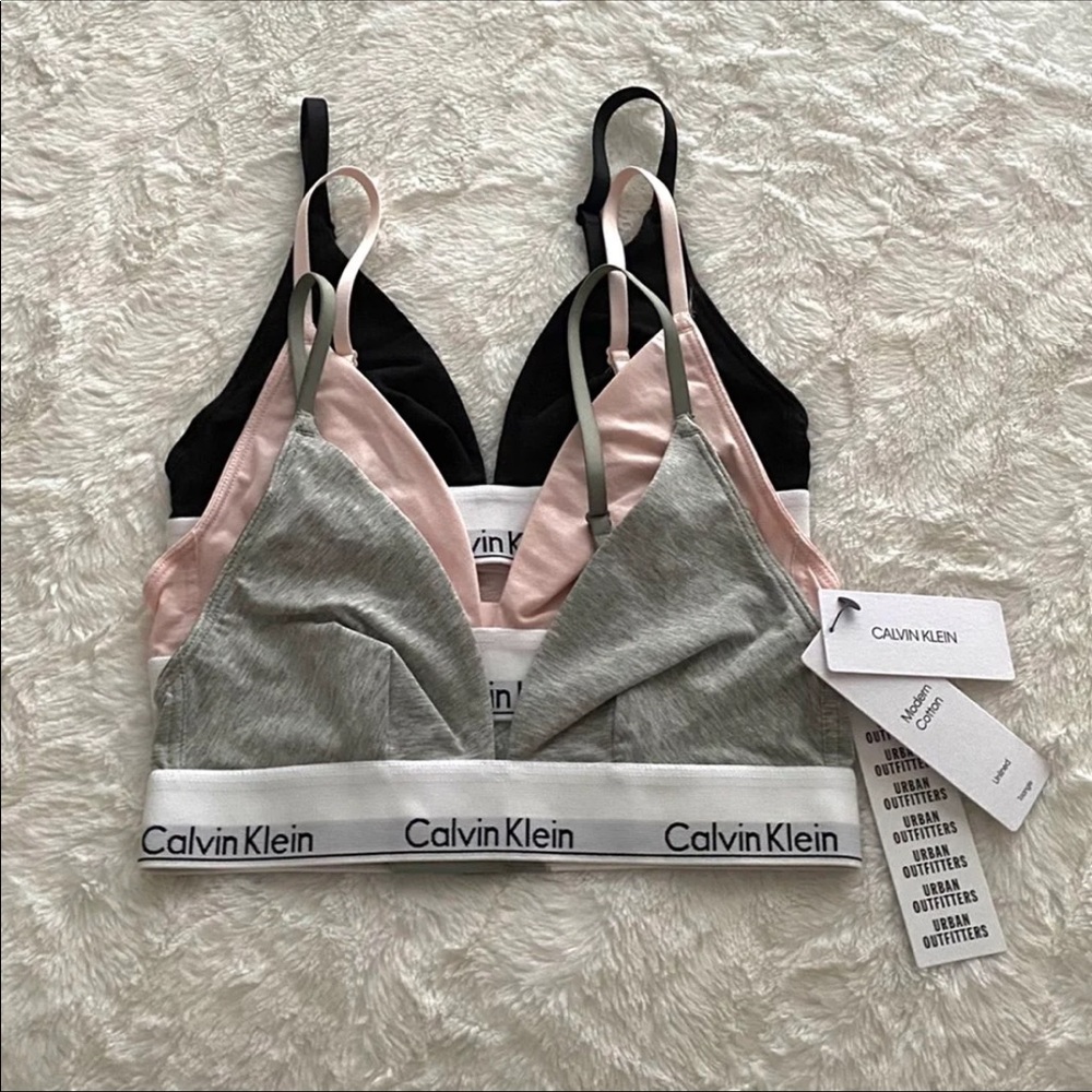 Calvin Klein Modern Cotton Triangle Bralette Set
